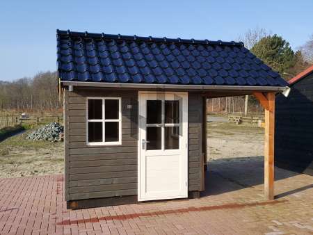HS-20 met luifel en overkapping, te bezichtigen op ons showterrein te Castricum